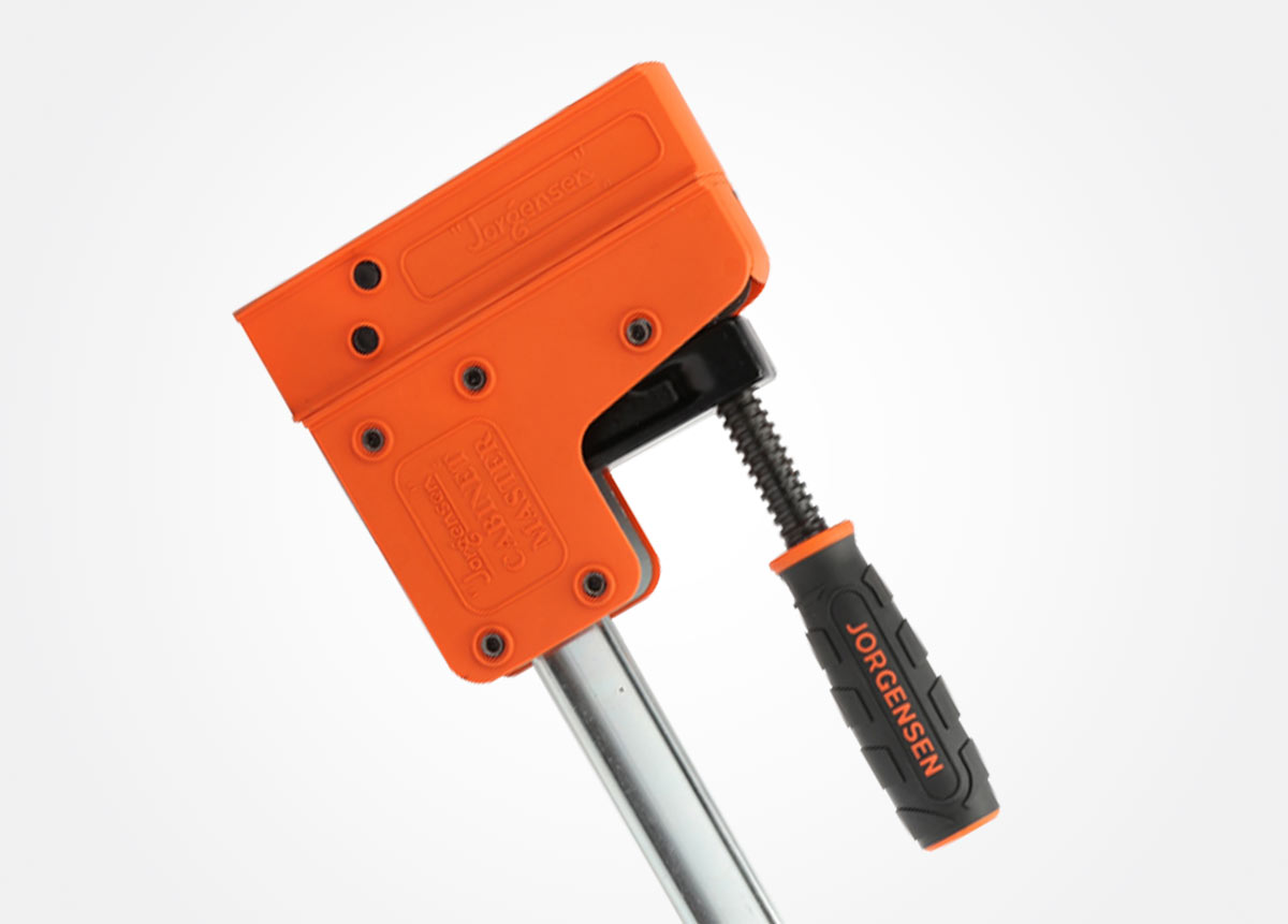 Jorgensen Cabinet Master 90-degree parallel jaw bar clamp