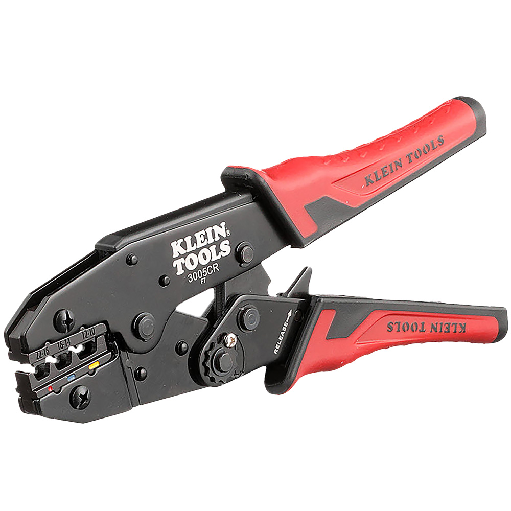 Klein Tools 3005CR insulated-terminal ratcheting crimper