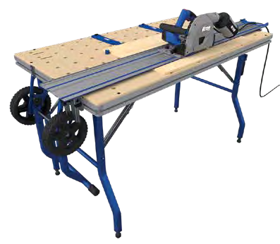 Legacy Kreg project table with guide track and corded plunge saw