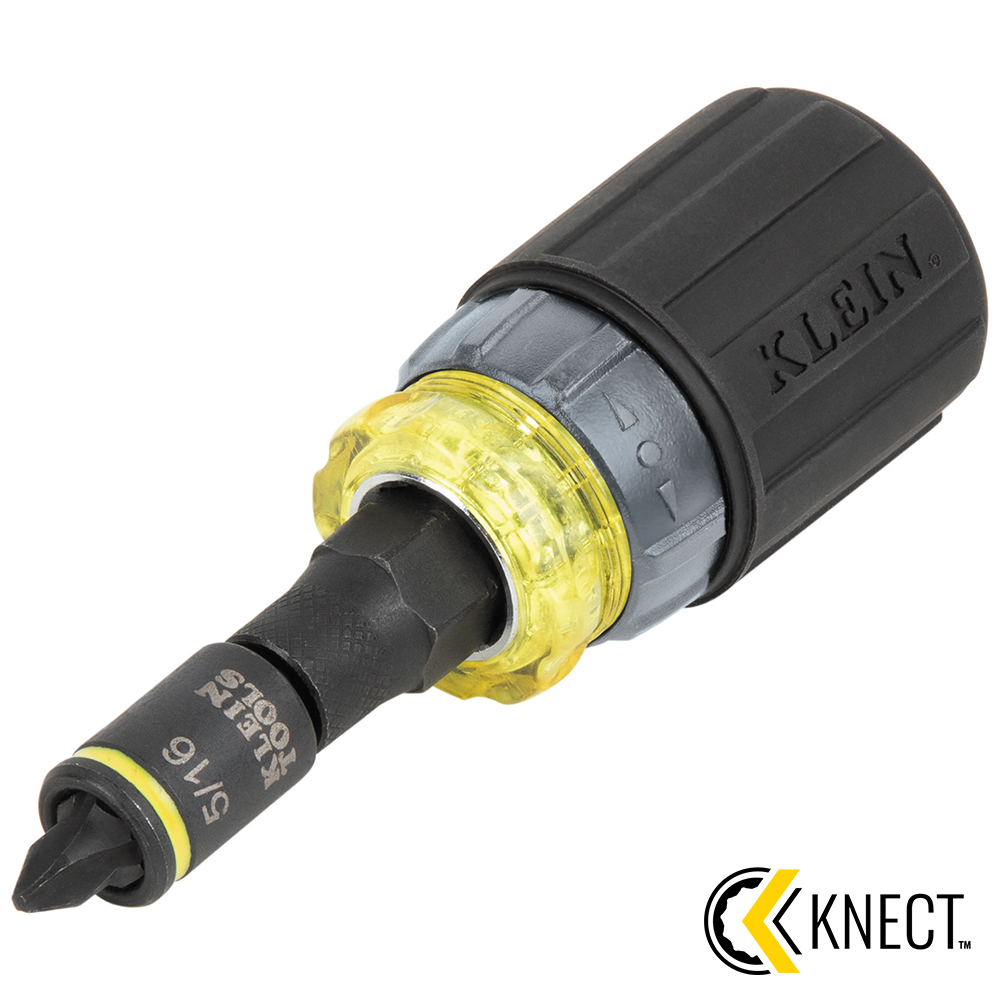 Klein32561HDRT compact ratcheting multi-bit screwdriver with direction selector